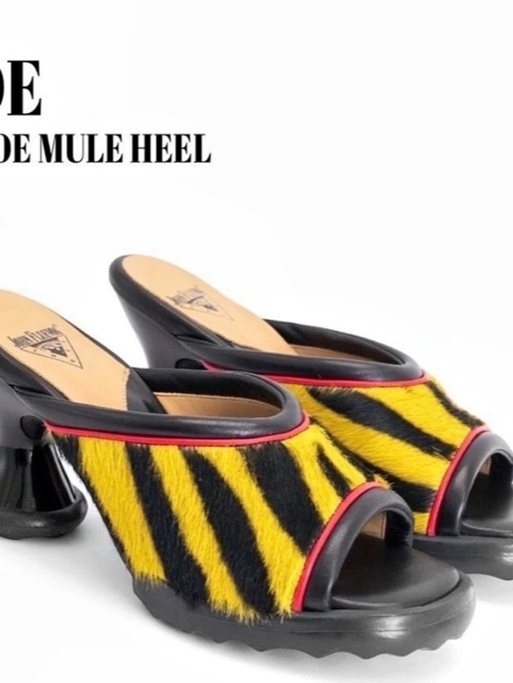 ISO John Fluevog Mini Dede Open Toe Mule NFS SIZE 8
